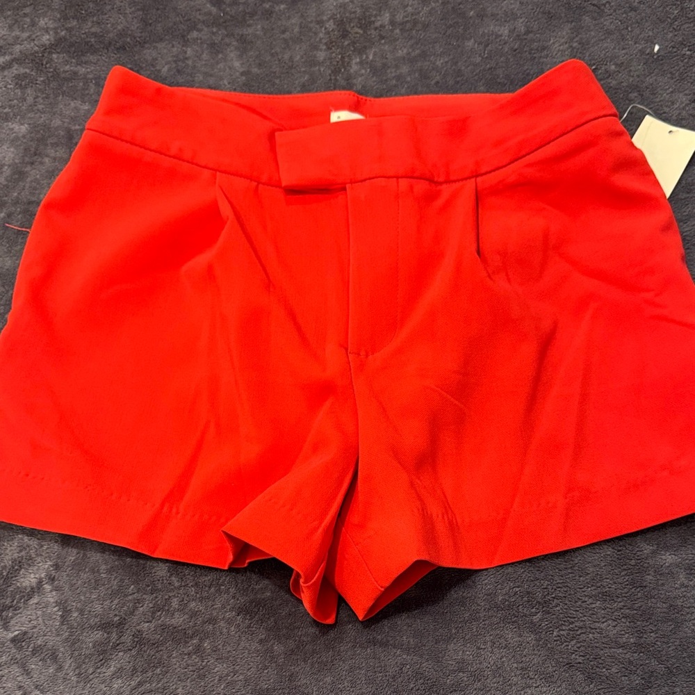 a new day Women's High Waist Red Shorts